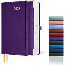 2027 Day Planner Weekly and Monthly, 8.23" x 5.7", Hourly Schedule