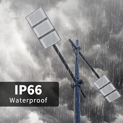 Miniatura 4 de Luz de inundación LED de 600 W, luces de seguridad súper brillantes para exteriores de 60000 lm con ángulo de iluminación más amplio, luz blanca