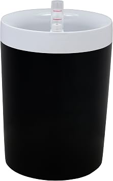 Plastia - selfwatering flowerpot CALIMERA   17 cm, type B2, white + black