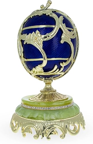 Miniatura 4 de BestPysanky 1899-1903 Flores de primavera Huevo de Pascua imperial real 9 pulgadas