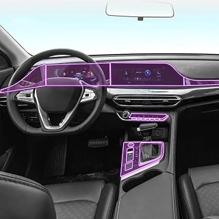 NBHB Película Interior do Carro Painel de câmbio console central Anti-risco transparente Filme TPU, para Changan Eado PLUS 2020-2023