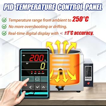 Lab Digital Constant Temperature Water Oil Bath, 2/3/5L Stainless Steel Heating Device for Chemistry, Engineering, Pharmaceuticals