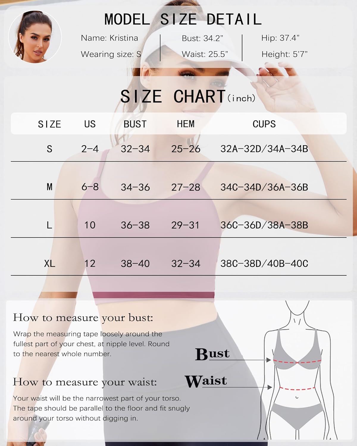 Strappy Sports Bras for Women High Support Open Back Workout Tops Longline Tank Top with Built in Bra Yoga Crop Bras - Image 5