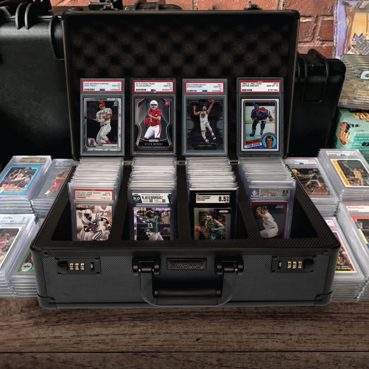 PANOPPLY PREMIUM Graded Card Case 160+ [ PSA BGS CSG SGC HGA ] Graded Card Storage Box Psa Card Case Graded Sports Card Storage Box Card Slab Case for Graded Cards Sports Card Case Graded Card Holder