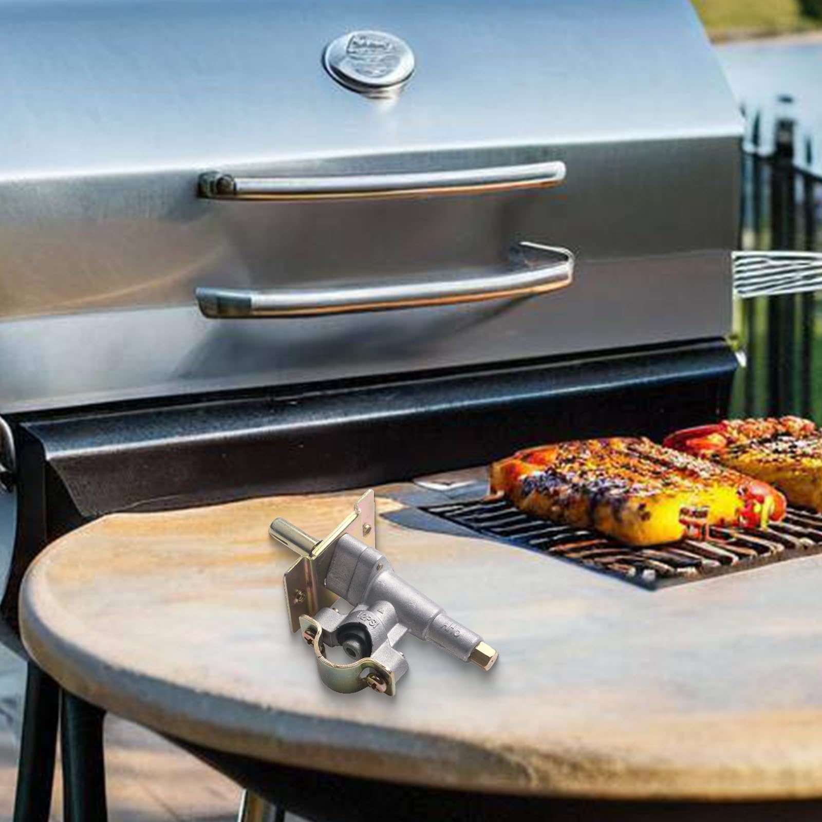 BBQ Grill Ignition Valve Parts Replacement Set of 2 for 4 Burner Propane Flat Top Grill Models #1560 High Compatibility Easy Installation