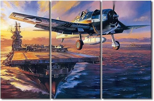 Miniatura 17 de Lienzo decorativo para pared, 3 piezas, póster de nariz de avión, arte de hélice gris, decoración del hogar, lienzo inspirador, decoración de pared