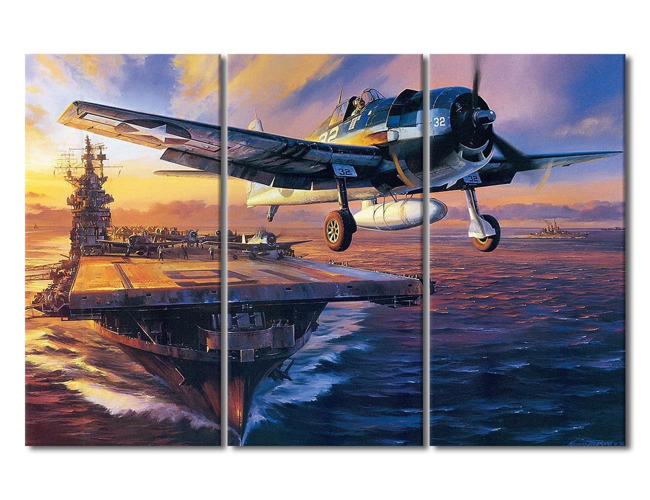3 Panels 1 Dollar America Note Canvas Wall Decor Artwork Reserve Star Banknote 1Dollar Bill Poster Print Picture Modern Home Decor Artwork Framed Gallery Wrapped Stretched Ready to Hang - 28" Wx42 H