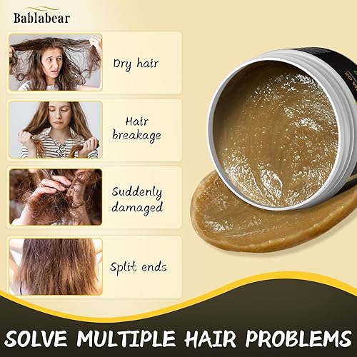 Miniatura 4 de Bablabear Aceite de batana para el crecimiento del cabello, aceite orgánico natural para el cabello que repara el cabello dañado, mejora el grosor