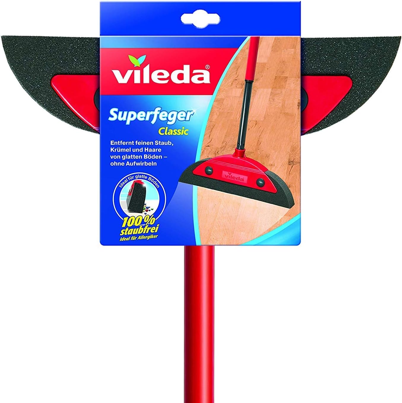 Vileda 1469 Super Feger Classic Broom with Telescopic Handle