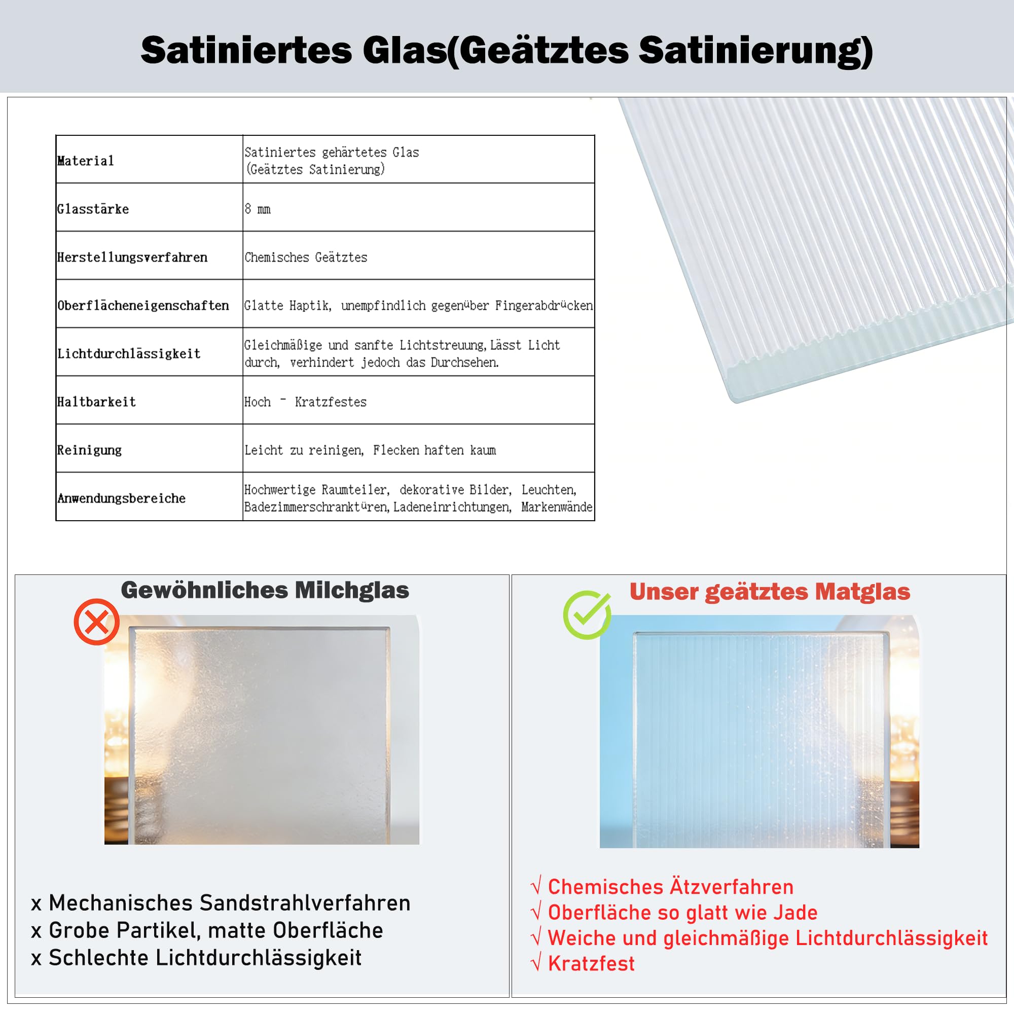 Estante de pared LED 60 cm cristal iluminación LED 3 modos color aluminio