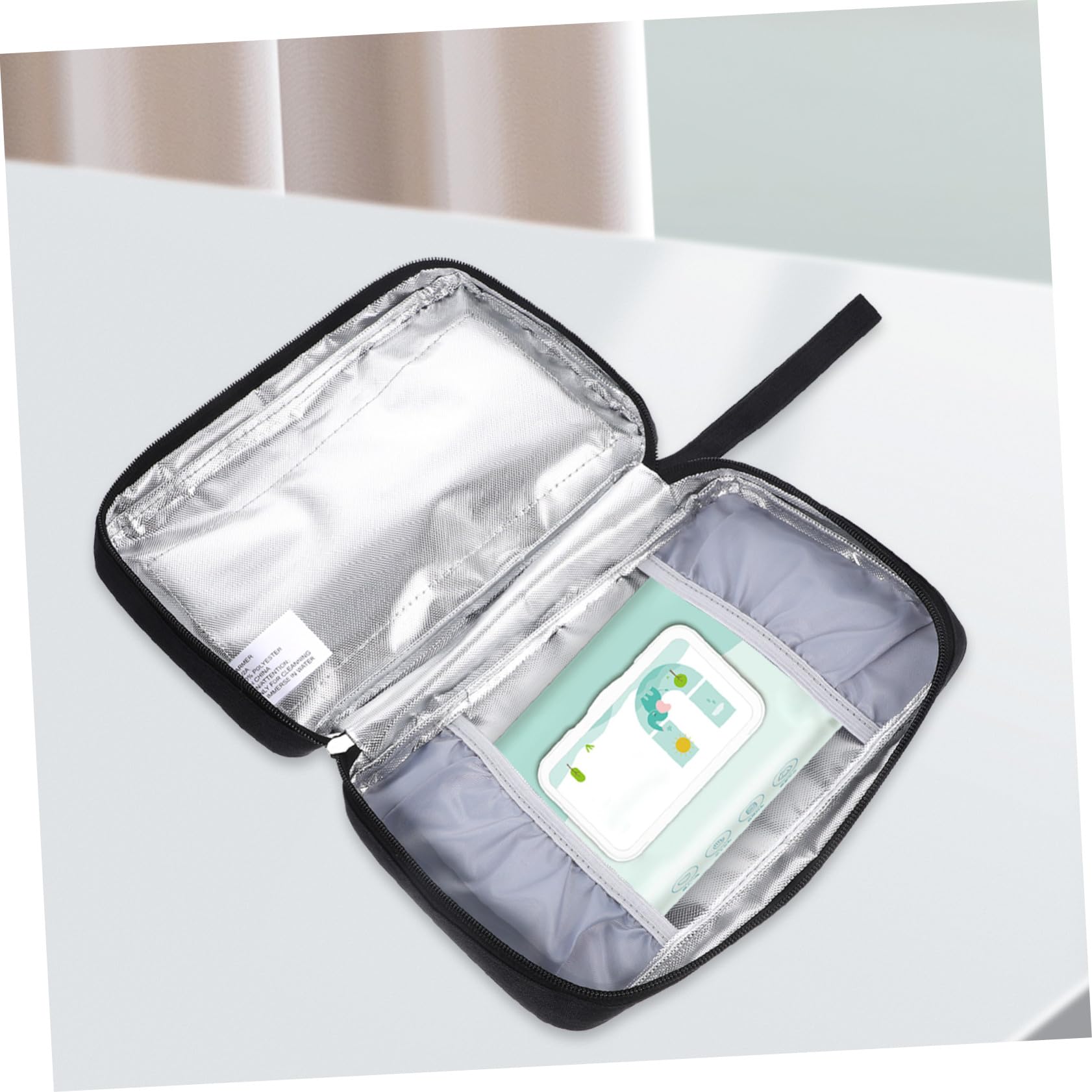 Calentador de Toallitas Húmedas para Bebés Adecuado para Uso en Interiores y Exteriores Usb, Portátil y Práctico, Capacidad para 20-80 Unidades, Material de Neopreno y Poliéster