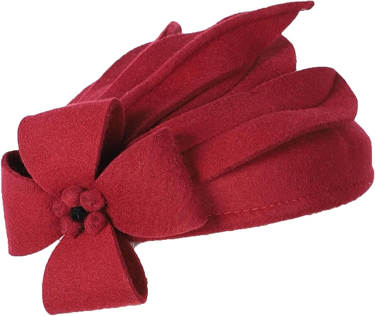 Women's Tea Party Fascinators for Women Wool Felt 1940s Pillbox Hats Derby Hat Hair Fascinators