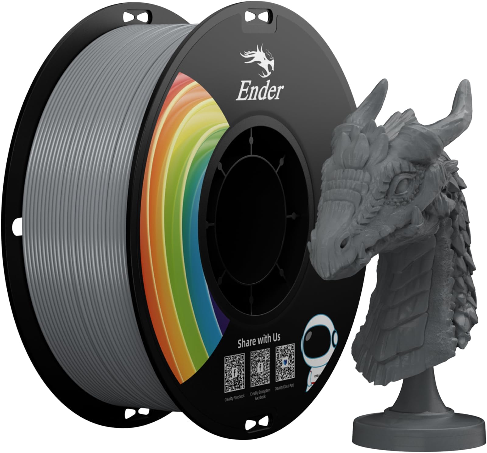 Creality Ender PLA Filament 1.75mm PLA+ Grey