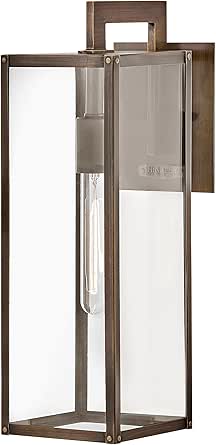 Hinkley Max One Light 5W Med. LED Outdoor Medium Wall Mount Lantern, Burnished Bronze
