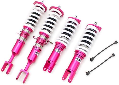 Godspeed MSS0270-A MonoSS Coilover Lowering Kit, Fully Adjustable, Ride Height, Spring Tension And 16 Click Damping, compatible with Nissan 350Z Z33 2003-09