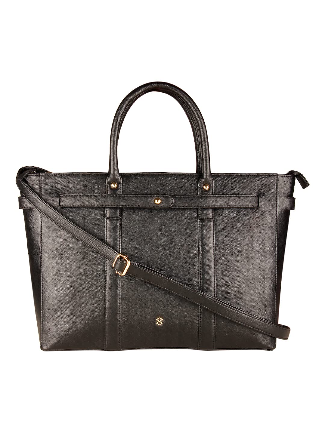 HORRA Womens Laptop Bag- Black Faux Leather Handbag, Office Bag, Ladies Shoulder Bag, Tote Bag, Womens Handbag Comaptible for 15" Laptop (B0BRQJ32K6) Amazon Price History, Amazon Price Tracker
