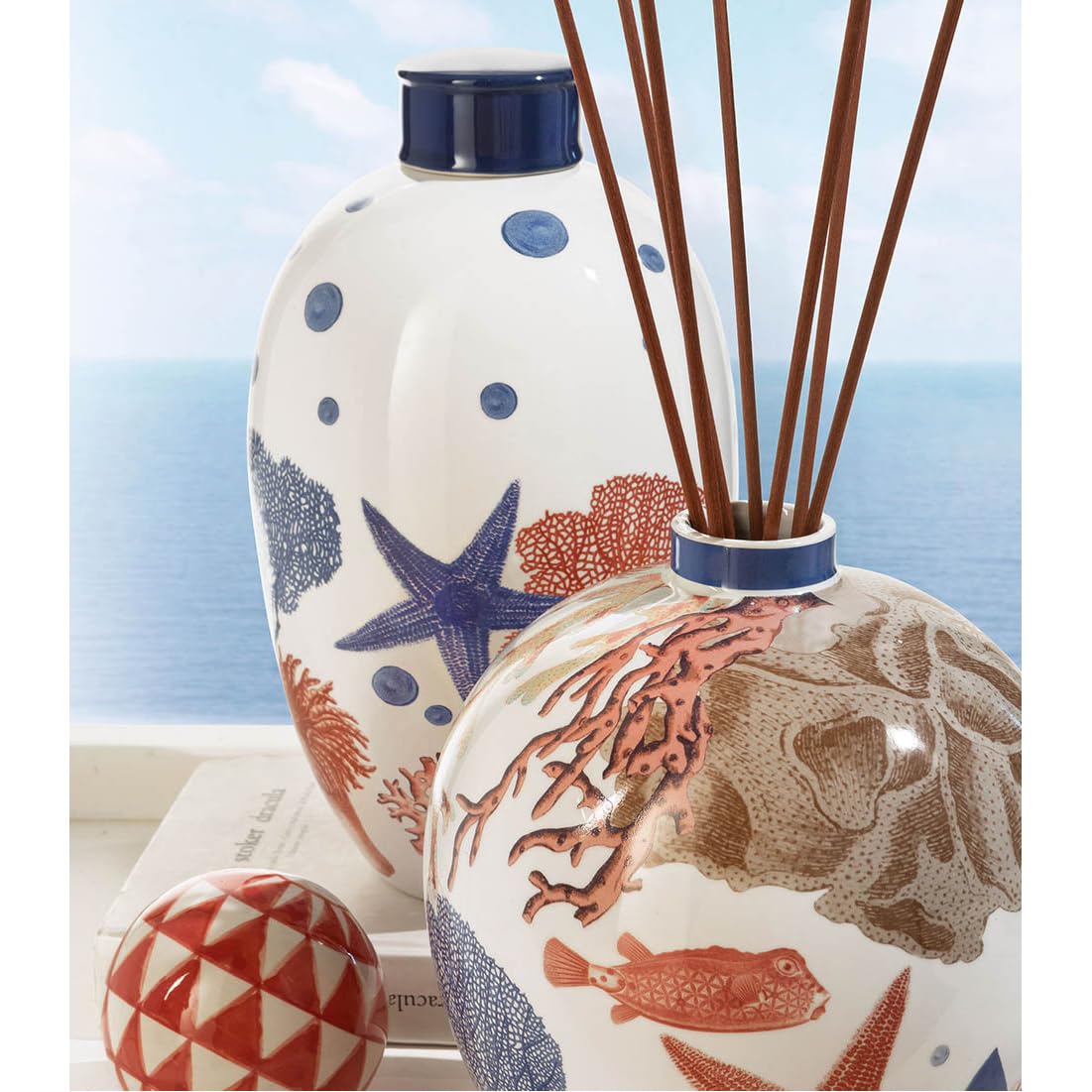 Naxos - Vaso In Ceramica Diffusore Di Essenze Con Bastoncini L'oca Nera
