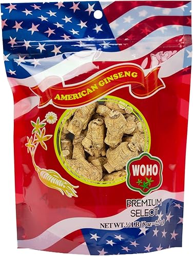 WOHO #109.8 Raíces cortas Jumbo de ginseng americano 8 oz por WOHO