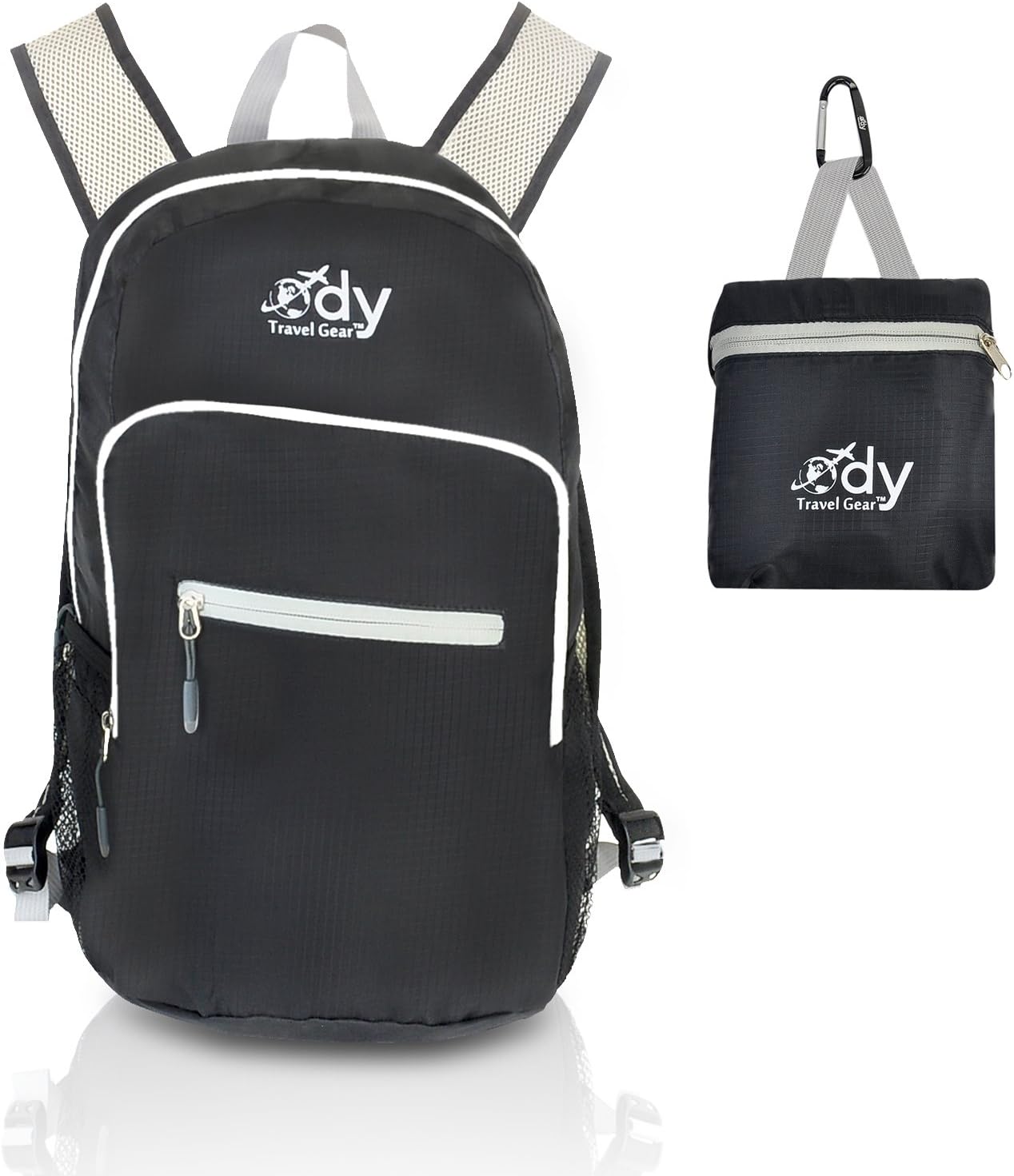 Lightweight Backpack, 20L Capacity, Ripstop Nylon, Additional Comfort Cross Adjustable Straps, Foldable with Pouch, Best for Traveling, Hiking and Carry On - 100% NO QUESTIONS ASKED MONEY BACK LIFETIME GUARANTEE