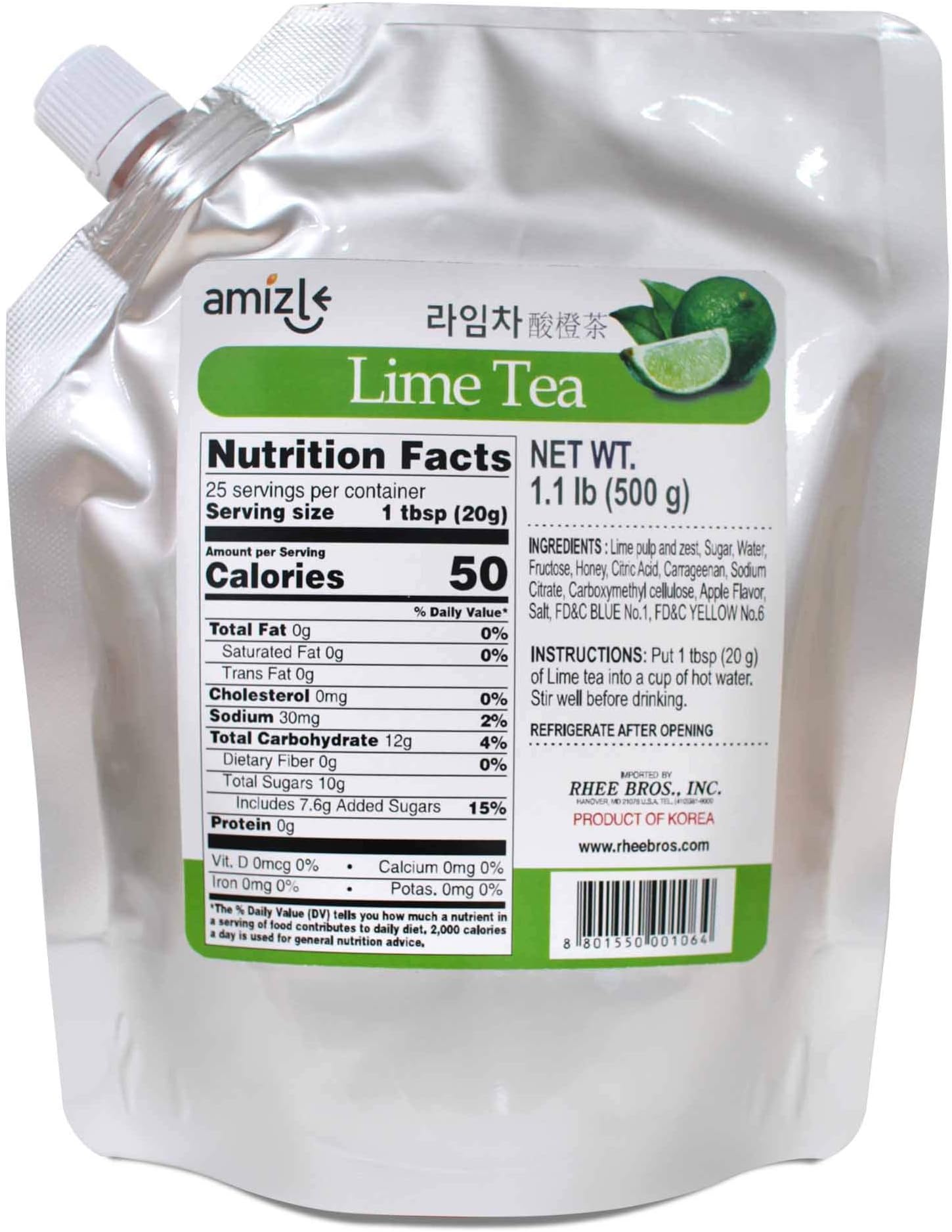 Amizle Lime Tea, 1.1 Pound