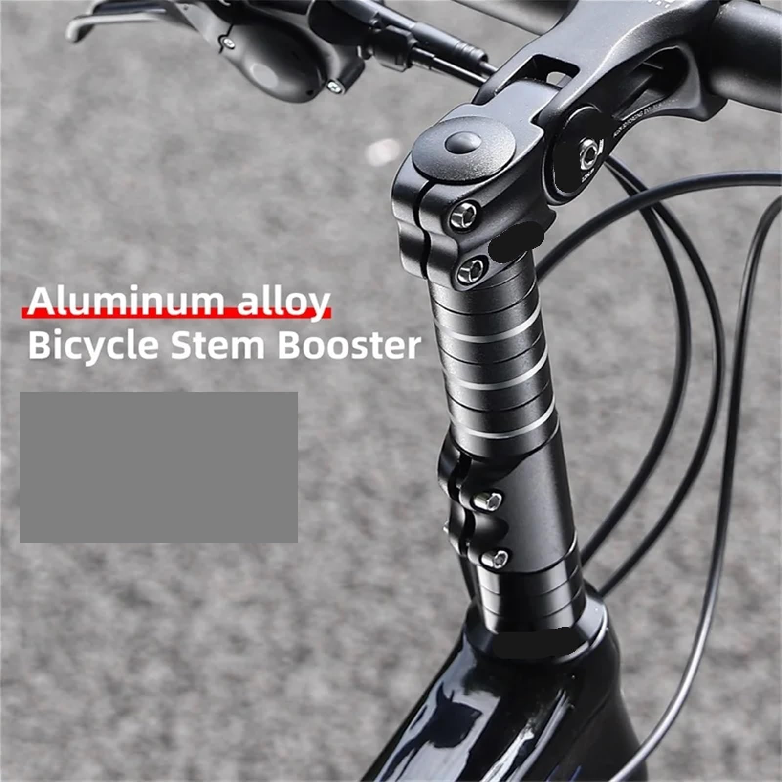 Prolunga Manubrio Rialzo Estensione for Attacco Forcella Bicicletta, distanziale in Lega di Alluminio for Manubrio Rise Up
