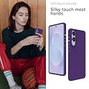 YATWIN Silicone Case for Samsung Galaxy S25 FE 4G, Soft-Touch, Shockproof, DustProof, Antiskid Phone Cover for Samsung Galaxy S25 FE - Purple gallery image