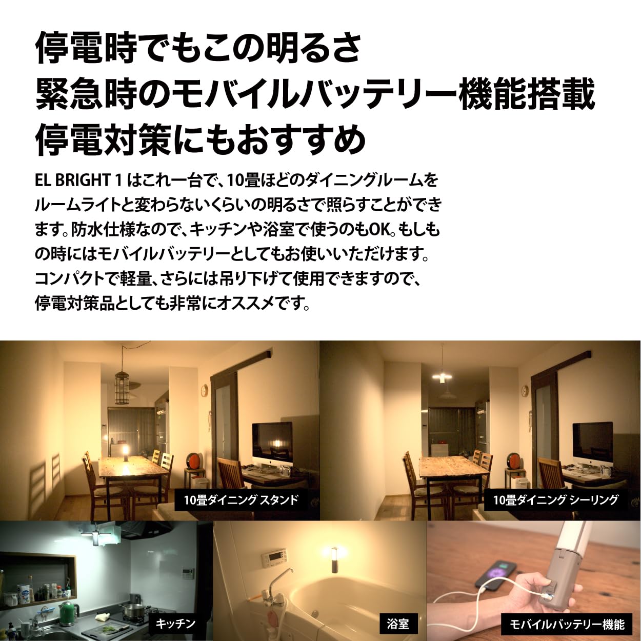 Amazon.co.jp: LACITA LEDランタン ポータブル 13,400mAh 充電式