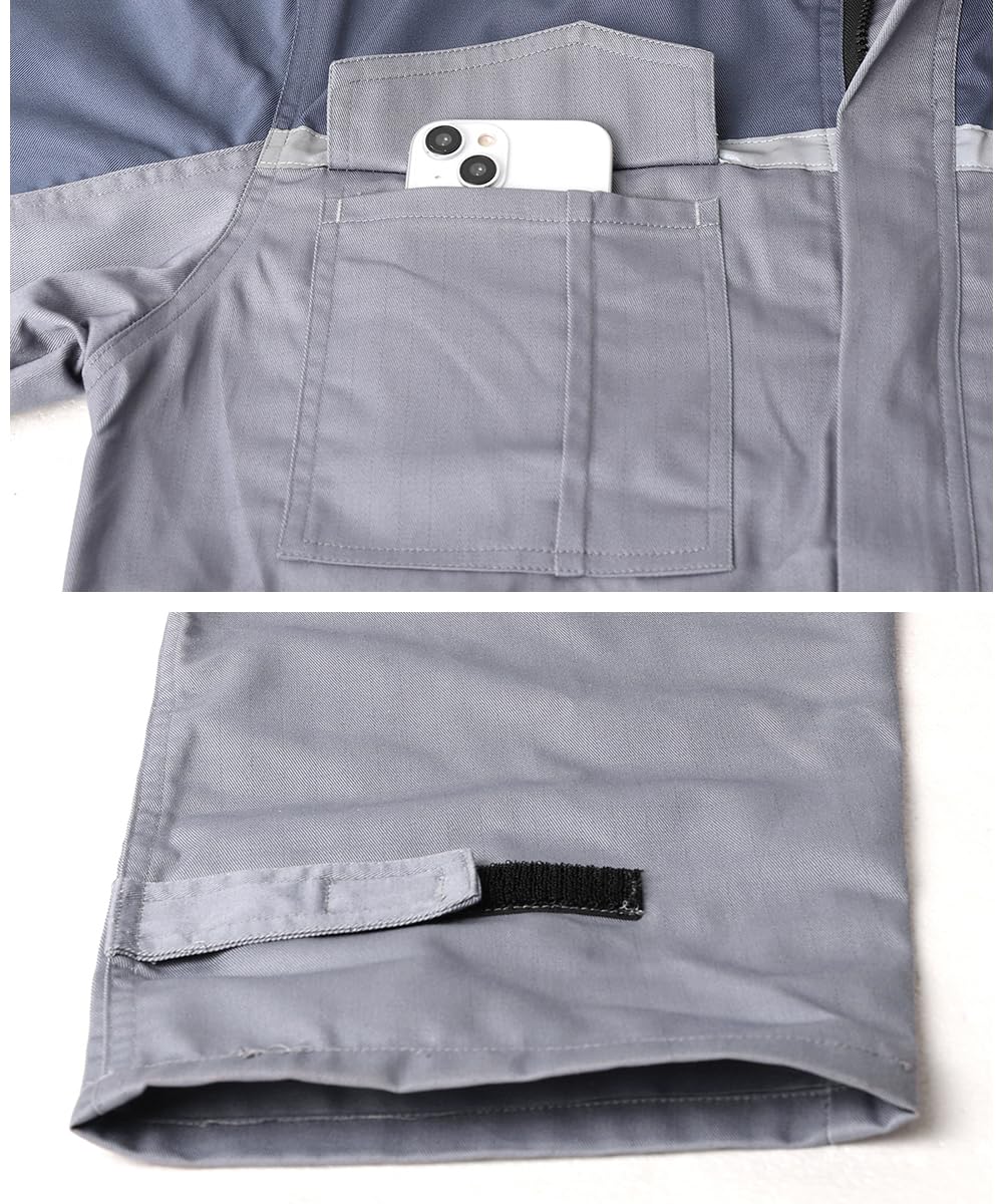 Tuta da Lavoro Meccanico Uomo Riflettente Tuta Intera da Lavoro per Carrozzeria Completo Divisa Tute da Lavoro Unisex Agricoltura Abbigliamento da Lavoro