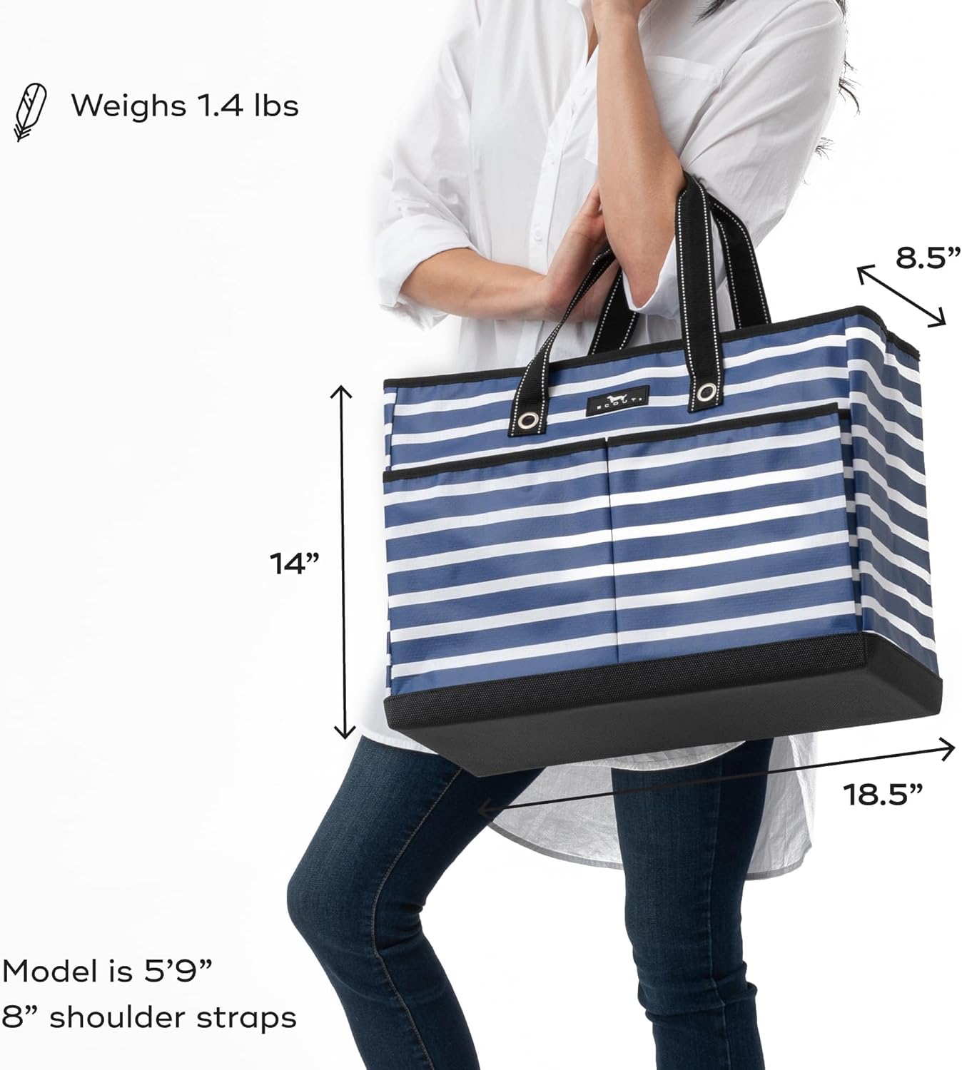SCOUT Ben Pocket Tote - Large Multi-Use Tote Bag for, Nurses, Teachers, and Moms, 5 Pockets for Organizing, Breakaway Zipper - Image 7
