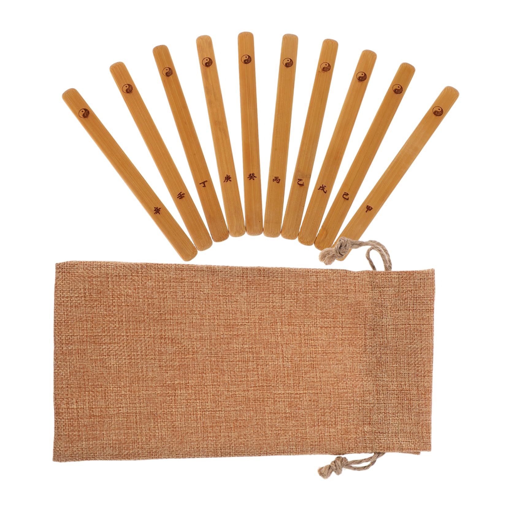 ORFOFE Chinese Divination Game Sticks Pcs Bamboo Divination Game Props Taoist Tool for Spiritual Guidance Decor