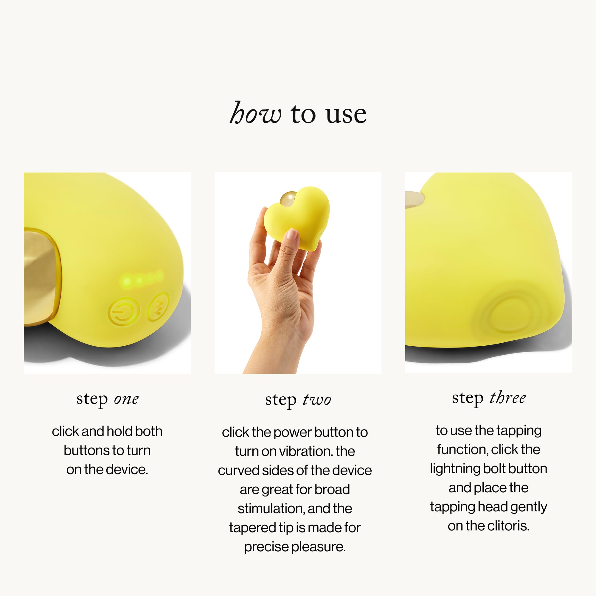 Amazon.com: goop Wellness Heartthrob Vibrator | Clitoral Stimulator &  Massager | 2 Motors with 3 Speeds and 7 Vibrating Patterns Each |  Rechargeable & Water Resistant