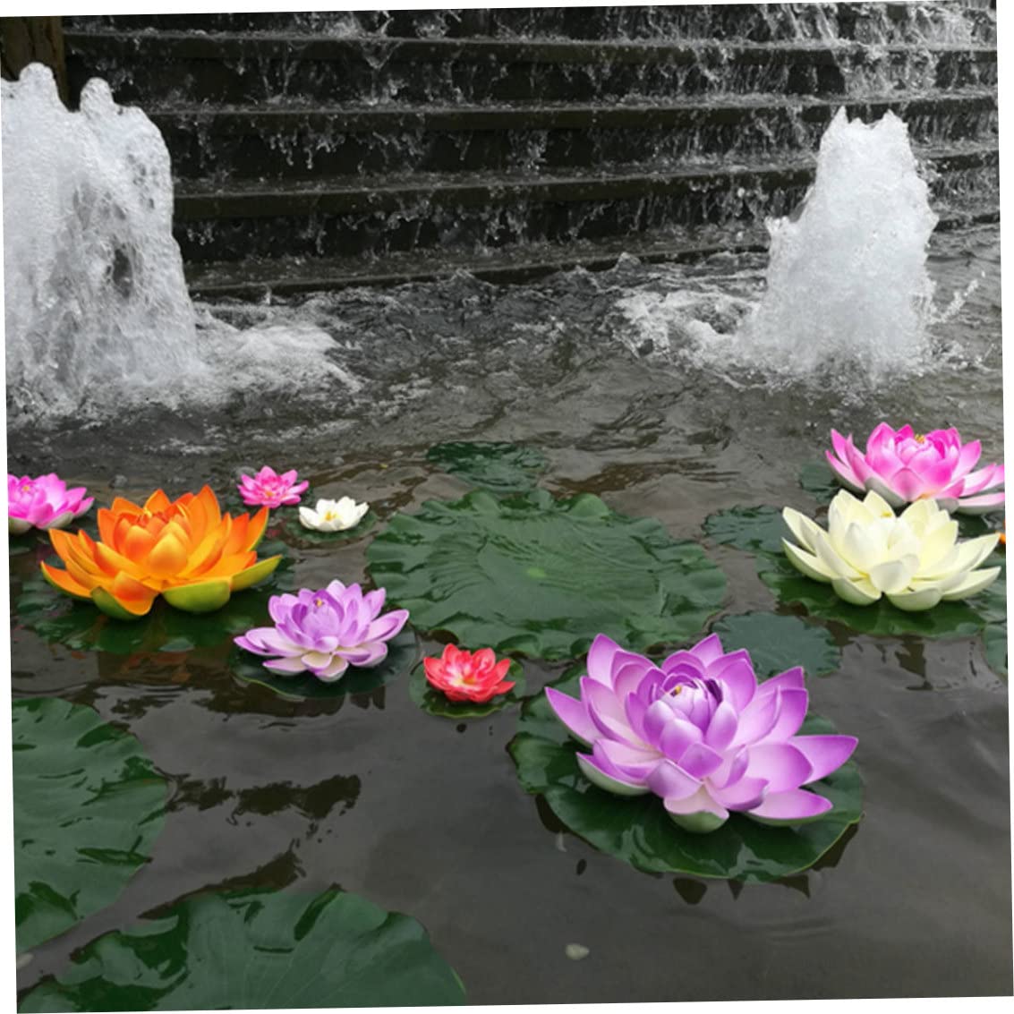 8 Nénuphars Artificiels Flottants - Décoration étang Et Bassin