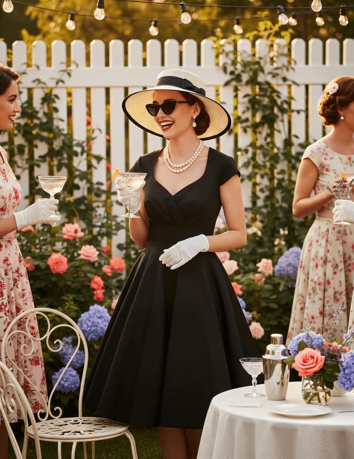 Bbonlinedress Women Short 1950s Retro Vintage Cocktail Party Swing Dresses - Image 2