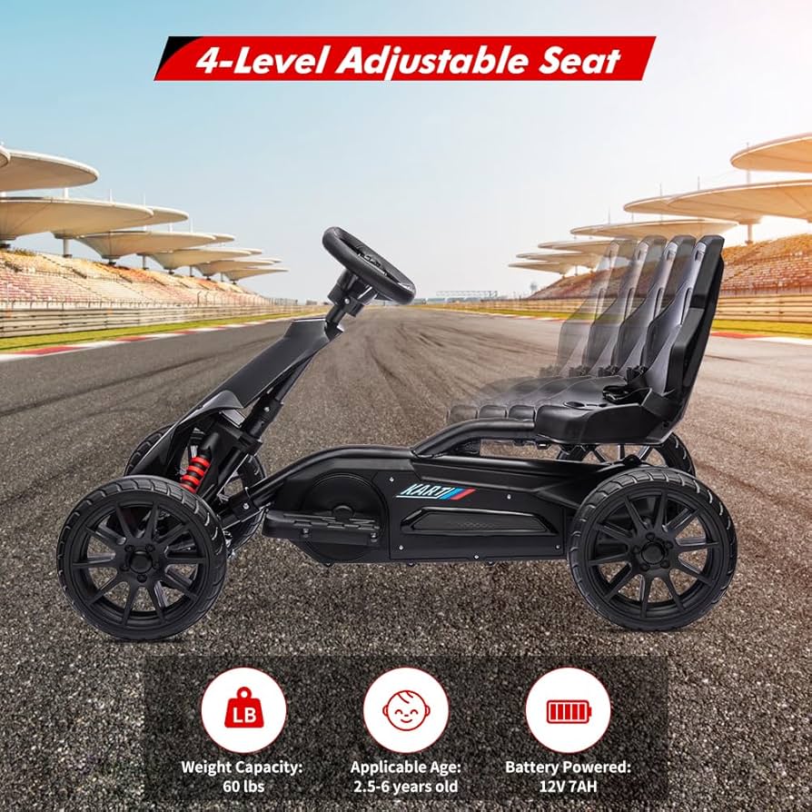 Amazon.co.jp: 幼児向け電動ゴーカート、12Vドリフトカート、7Ah