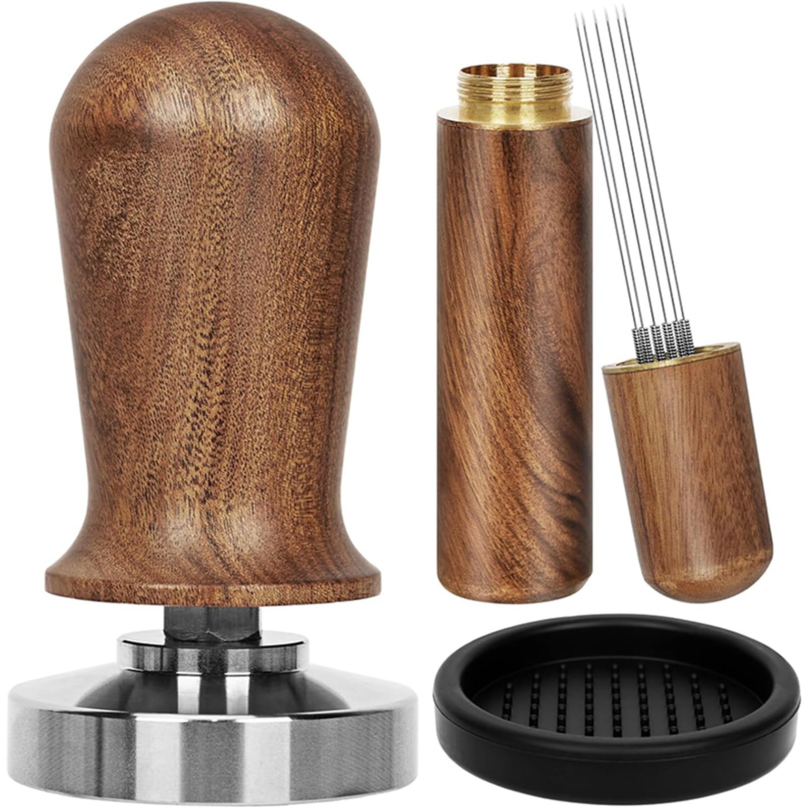Mekalero Stirrer Coffee Espresso Tamper Coffee Needle Stirrer Tamper Mats Accessories Tool for