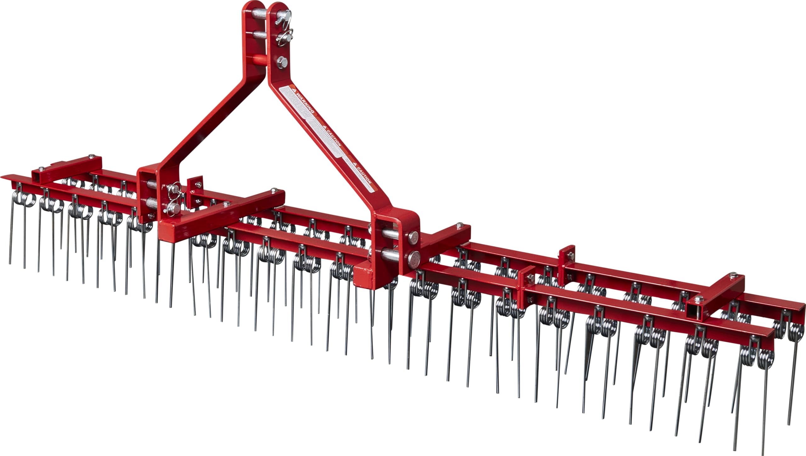 Rechen für Traktor Rasenstriegel Entmooser Hofegge 232cm Breite mit Federzinken 40 Doppelzinken mit 3-Punkt Aufnahme