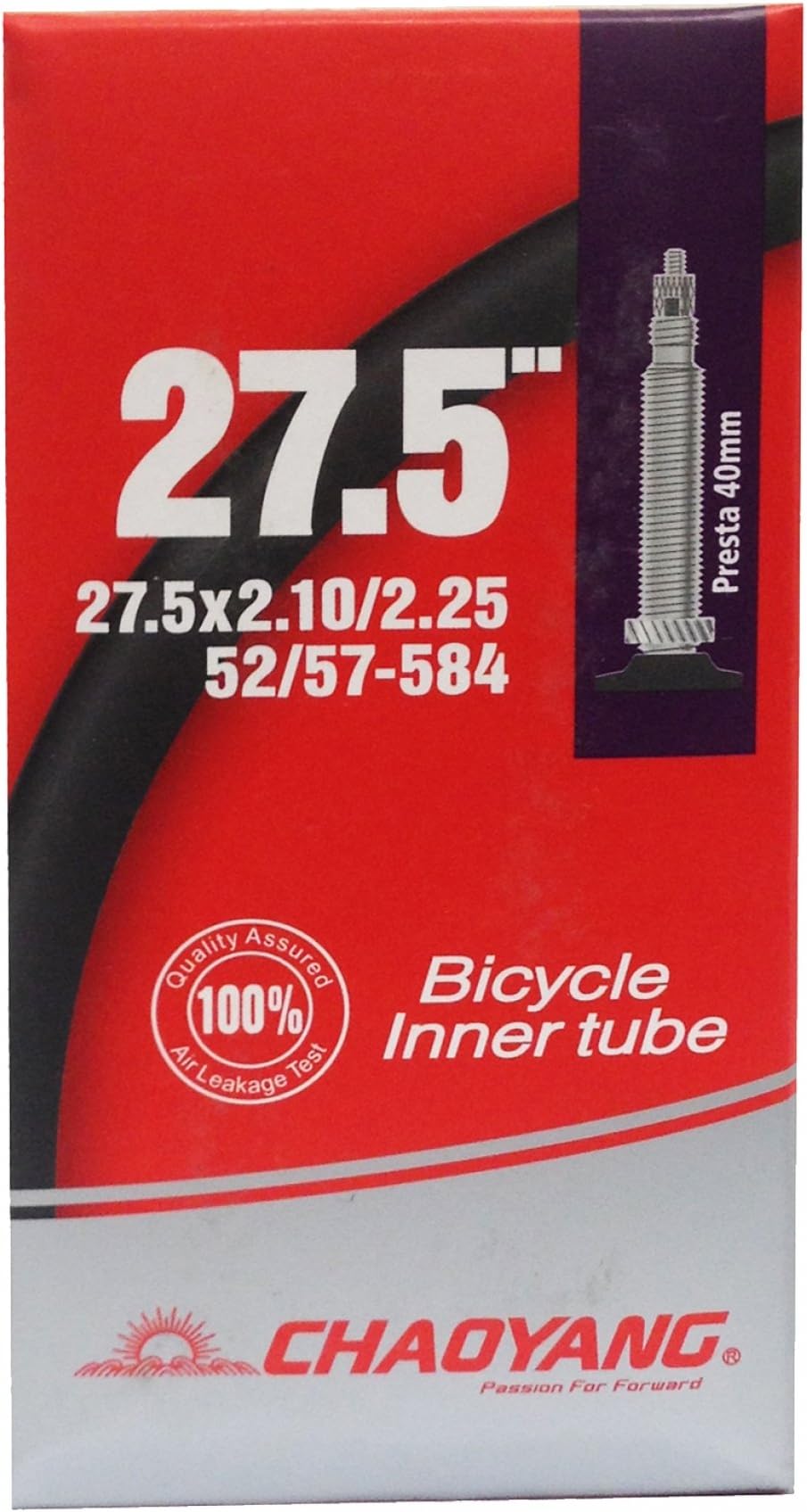 Chaoyang Europe Standart Air Tube Camera, Black, 27.5 x 2.10/2.25 FV