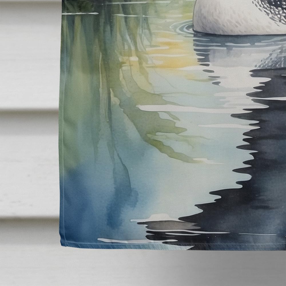 Caroline's Treasures Minnesota Common Loon House Flag Large Porch Sleeve Pole Decorative Outside Yard Banner Artwork Wall Hanging, Polyester, House Size, Multicolor