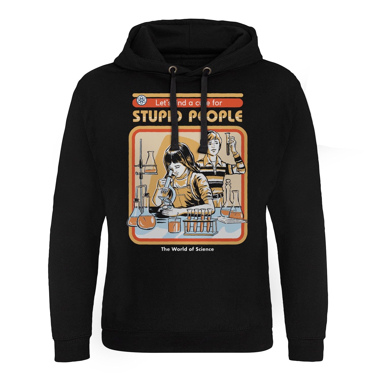 Steven Rhodes Officially Licensed Cure for Stupid People Epic Hoodie (Black), Large