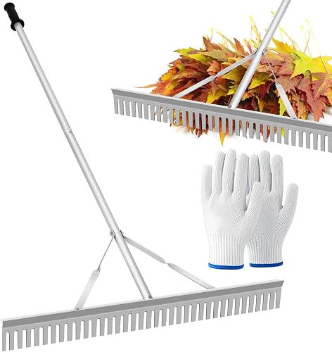 Aluminum Landscape Rake,36 inch Landscape Rake (36" Head X 67" Handle)