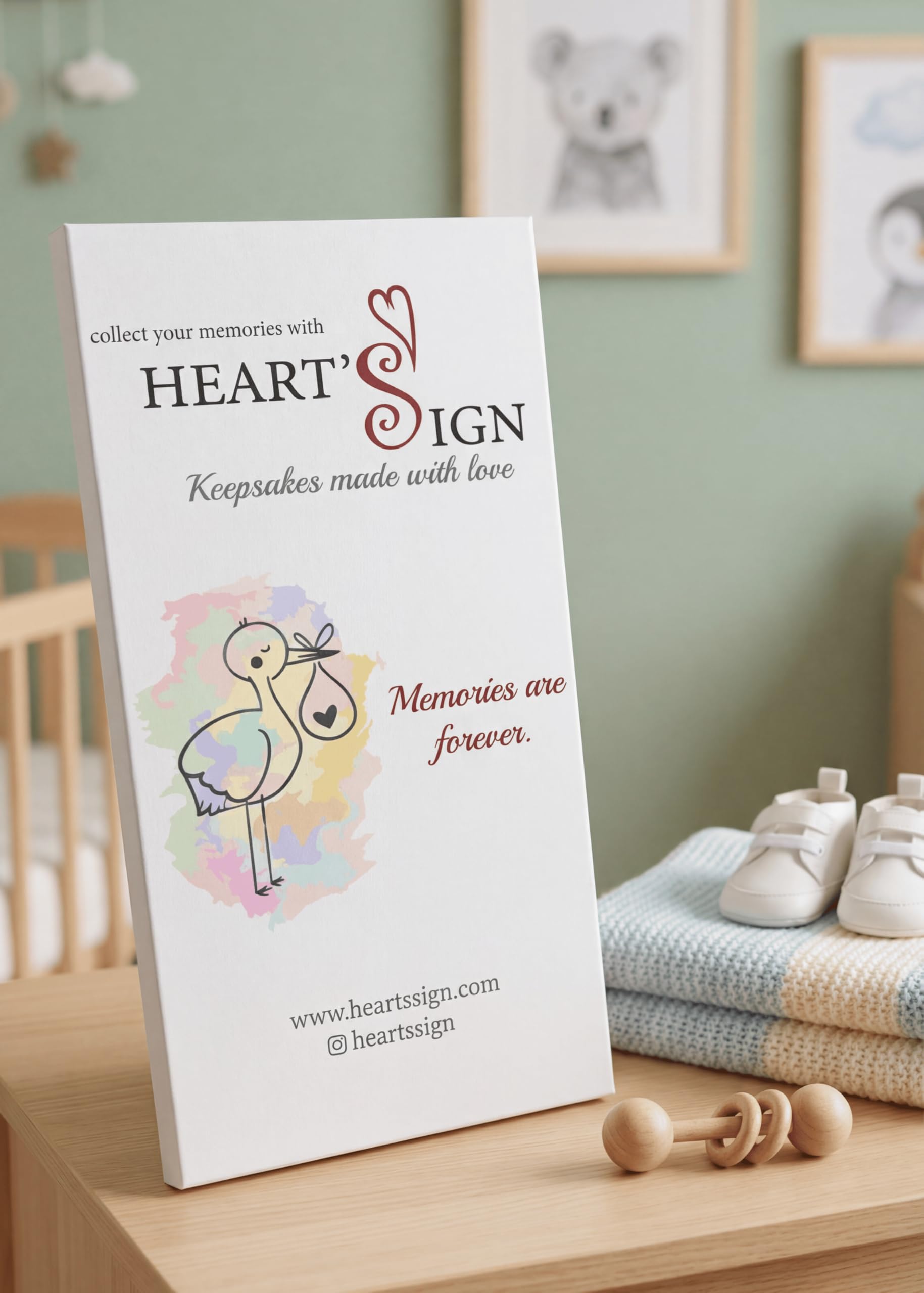Heart's Sign Sonogram Photo Frame - Mothers Day Gifts for Expecting Moms | Pregnant Wife Gift From Husband | Gifts for Pregnant Women Mom to be