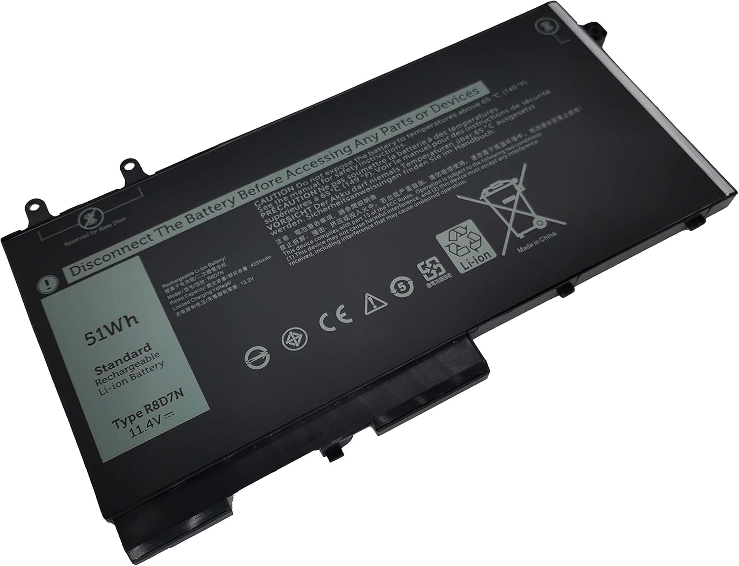 Fully. R8D7N Replacement Battery Compatible with Dell Precision 3540 M3550 Latitude 5400 5410 5500 5510 7590/7591/7791 2-in-1 Series Notebook H82T6 0C5GV2 0W8GMW 1V1XF 4GVMP - 11.4V 51Wh