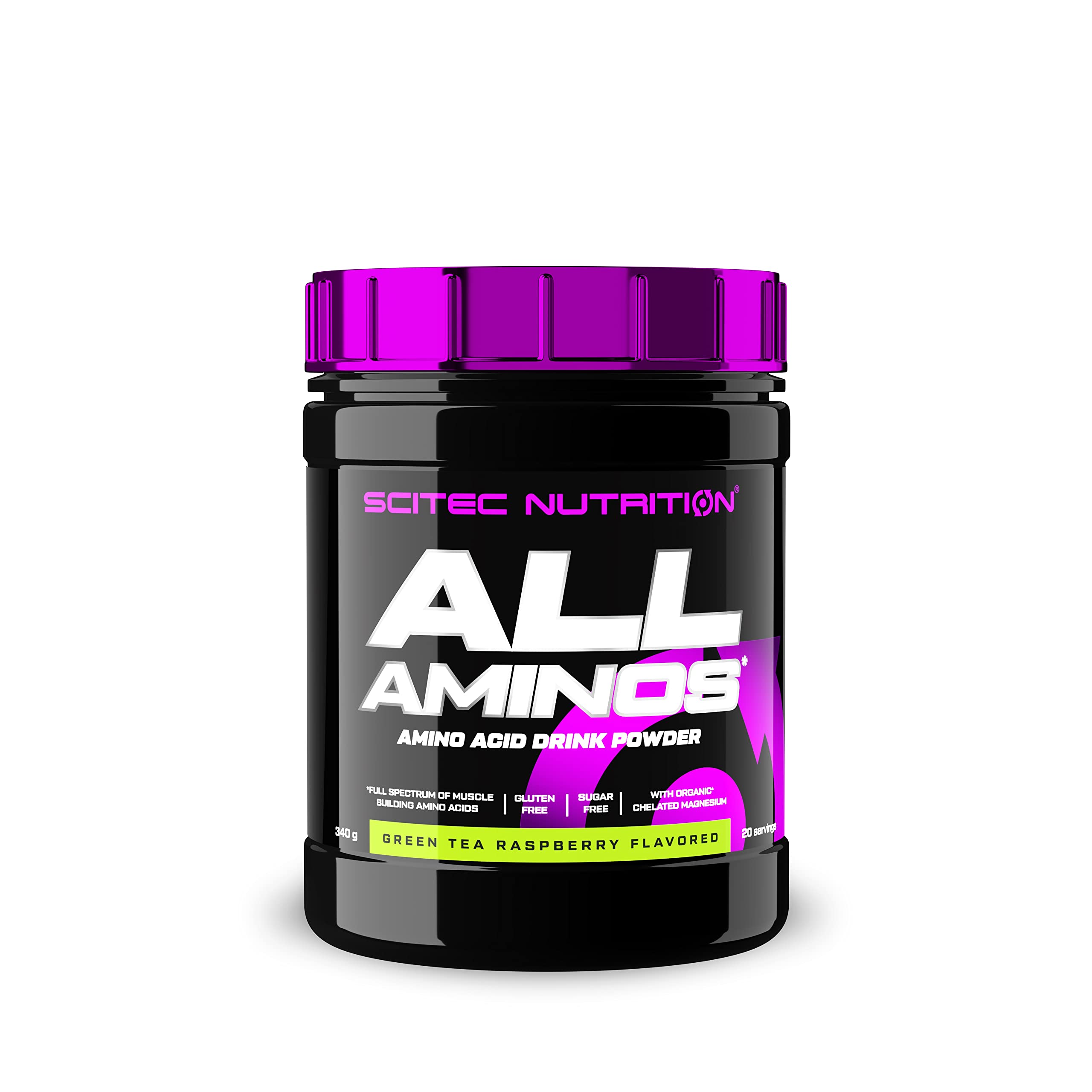 Scitec Nutrition All Aminos | Flavored Food Supplement Drink Powder with Amino acids | whey Protein Isolate, hydrolyzed Collagen, Sugar Free and Gluten Free | 20 Serving 340 g, Mango