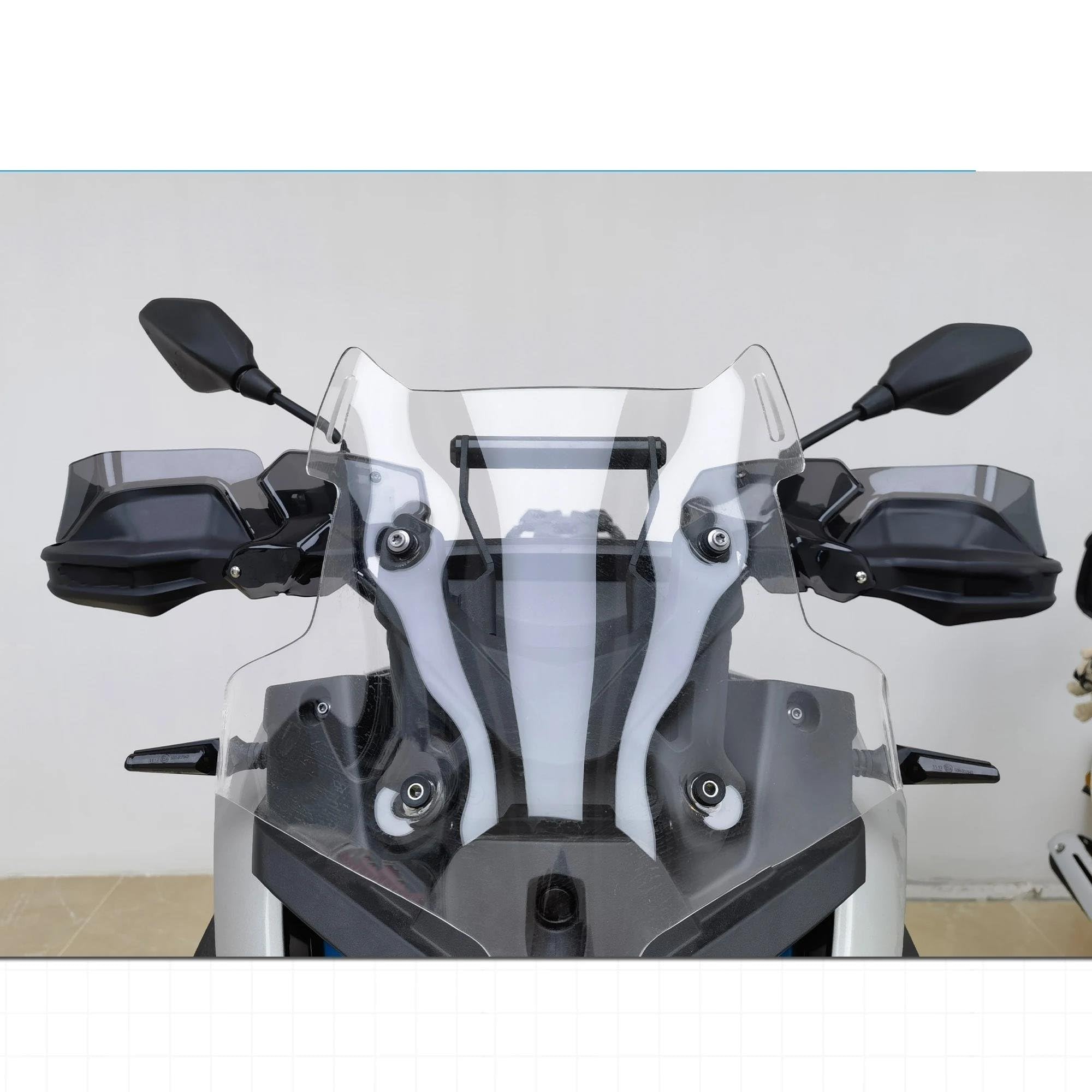 Scudo Antivento Paramani Per Loncin Per Voge Per SR1 Per ADV 125 2025 Parabrezza Manubrio Moto Protezione Mano(B)