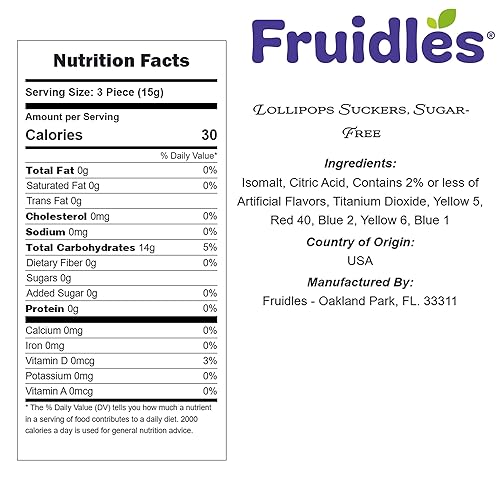 Miniatura 2 de Chupetes de paletas, sin azúcar, arcoíris pediátrico, sabor afrutado tostado, Parve certificado Kosher, envueltos individualmente (280 unidades, 5