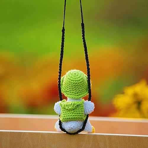 Miniatura 84 de Accesorios de ganchillo para ventana de visión trasera, hecho a mano, colgante para automóvil, utilizable como decoración de la casa