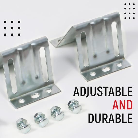 Garage Door Adjustable Top Bracket, 2 Pack, Galvanized Steel