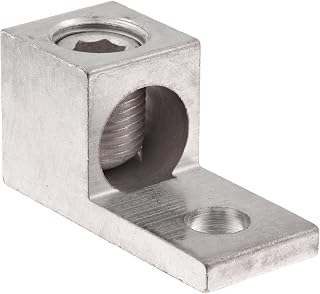 Morris Products 90722 Mechanical Lug, One Conductor, One Hole Mount, Aluminum, 350 AWG, 350mcm - 6SOL. Wire Range