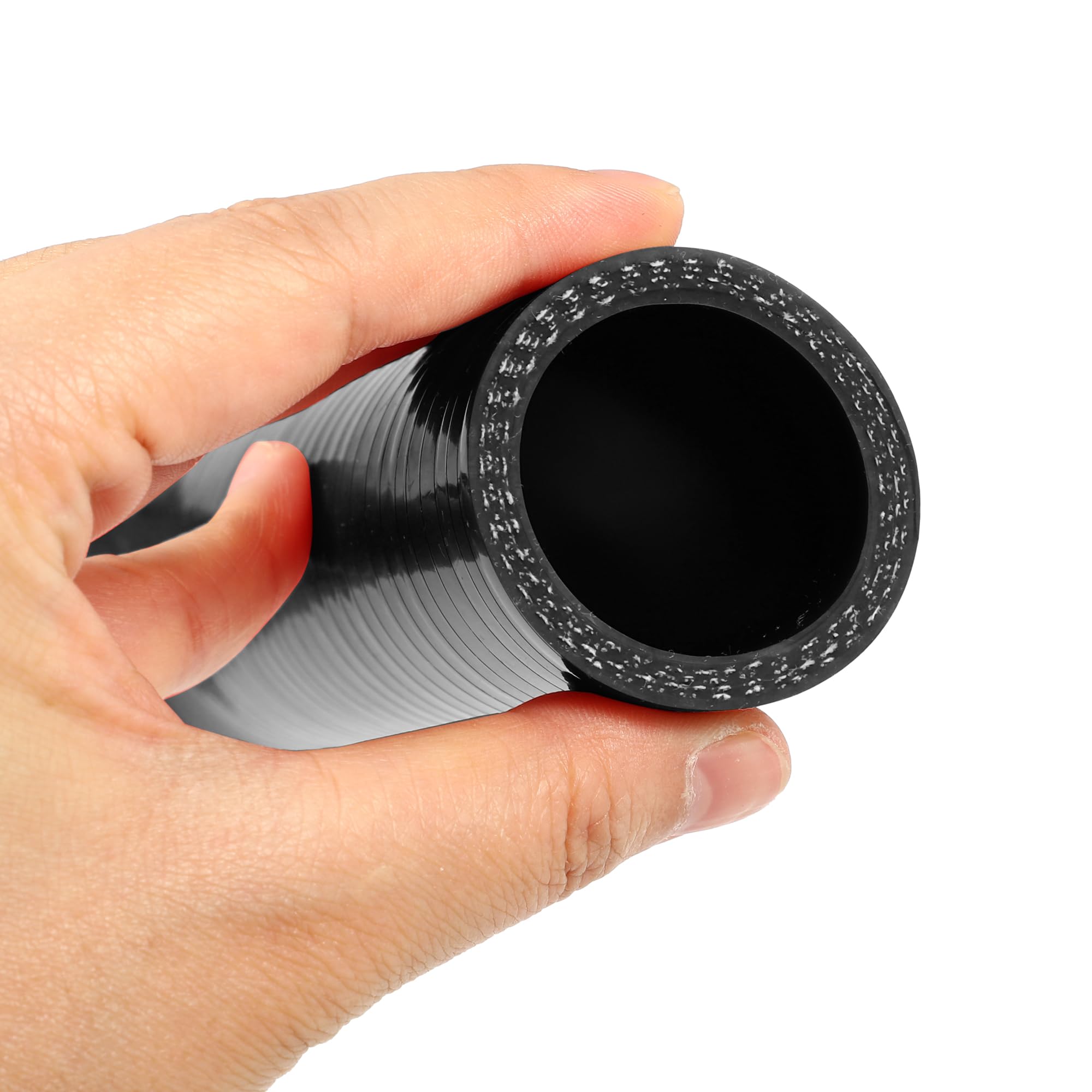A ABSOPRO Filtro Aria Auto Universale 1 Pezzo Nero | Diametro Esterno 45mm, Lunghezza 150mm, Spessore 5mm, Temperatura Da -60°C A 300°C