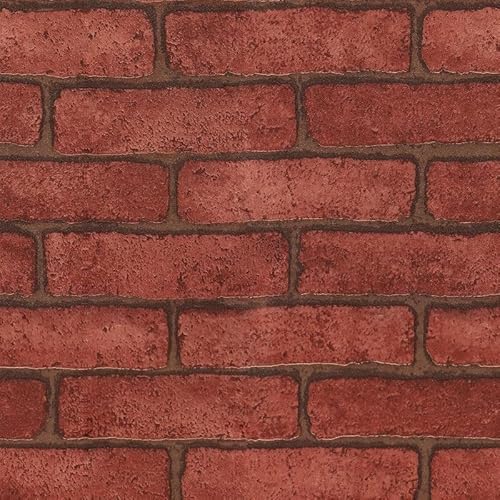 ELORAA Brick Wallpaper Self Adhesive Brick Design Wall Stickers/DIY Wallpaper for Home Hotel Living Room Bedroom Cafe Deco | 2 Feet x 15 Feet